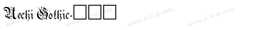 Uechi Gothic字体转换